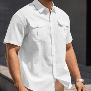 Chemise en lin pour homme